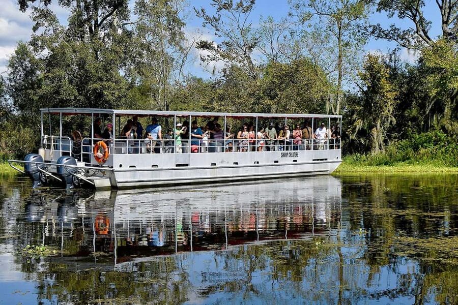 Alligator Swamp Tour by Gray Line New Orleans - The ride across the Mississippi and how it sets the tone