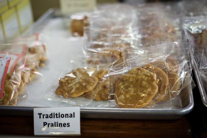 New Orleans Cocktail and Food History Tour - Leah’s Pralines on the Bourbon Street edge: sweet and specific