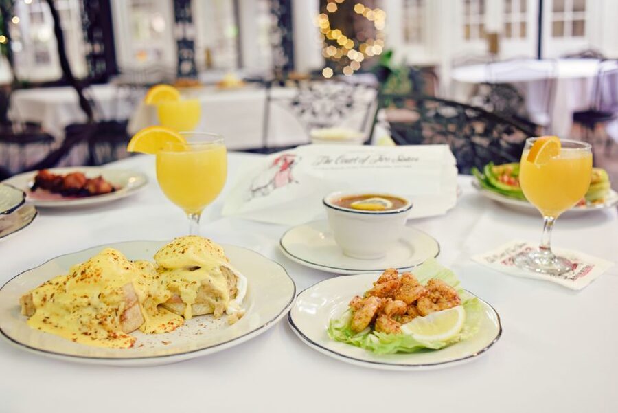 New Orleans: 'Court of Two Sisters' Jazz Brunch Buffet - The Menu Plan: Breakfast 9:00 to 11:30, Then Lunch After 11:30